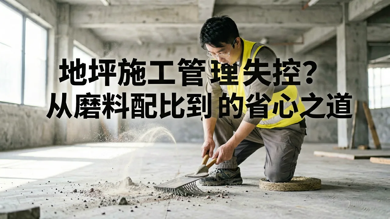 地坪施工管理失控?从磨料配比到工序衔接的省心之道