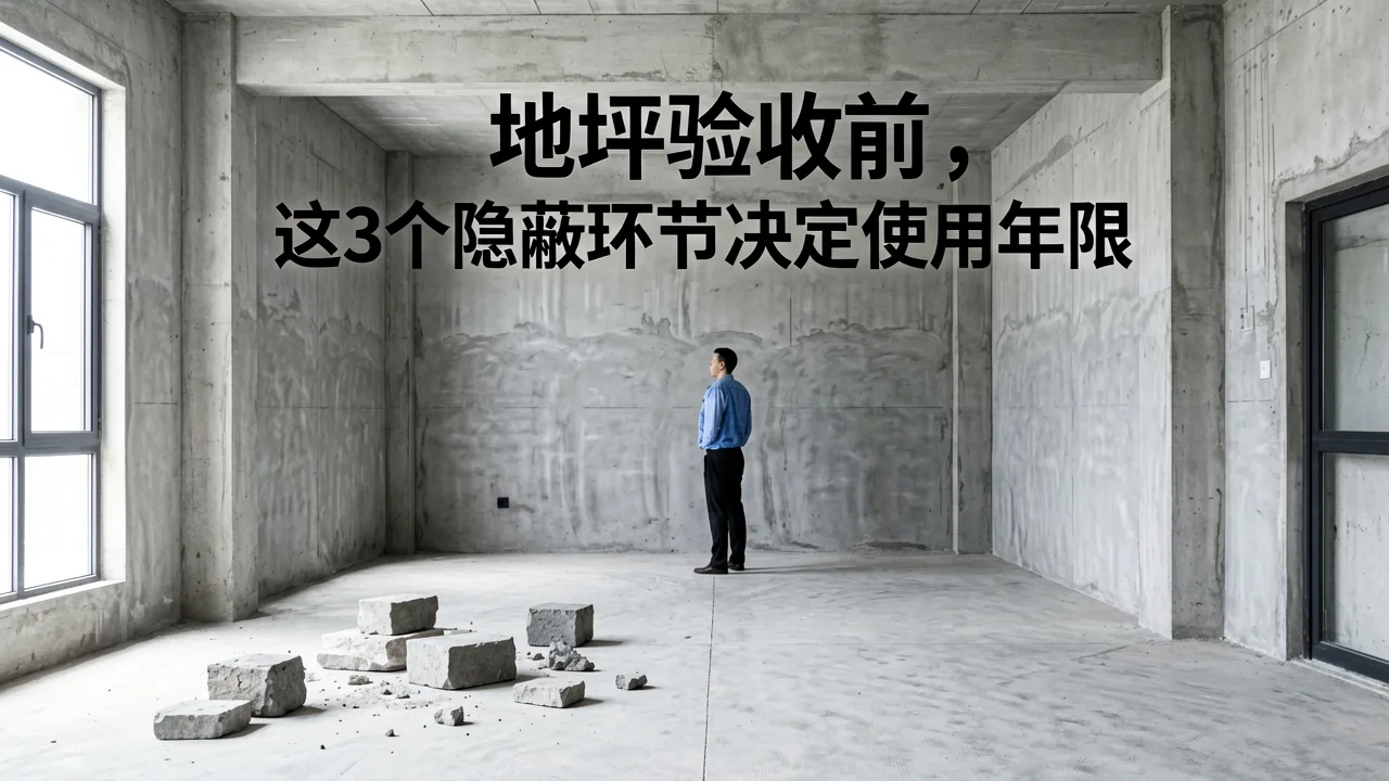地坪验收前，这3个隐蔽环节决定使用年限