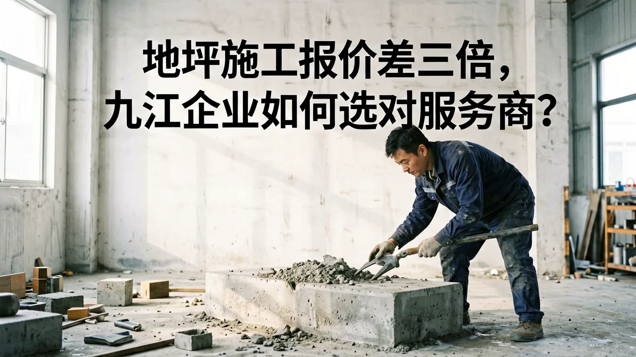 地坪施工报价差三倍,九江企业如何选对服务商